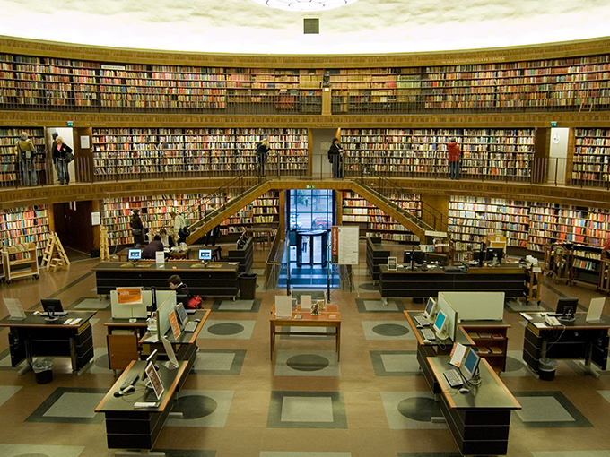 Stockholm library sweden rotundan szwedzkie biblioteki